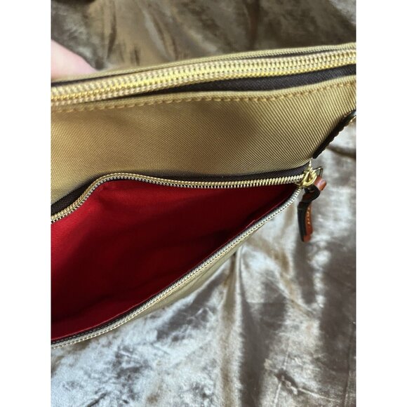 DOONEY & BOURKE CROSSBODY CANVAS TAN BAG SEE PHOTOS , VERY NICE GREAT4/TRIPS - Picture 11 of 16